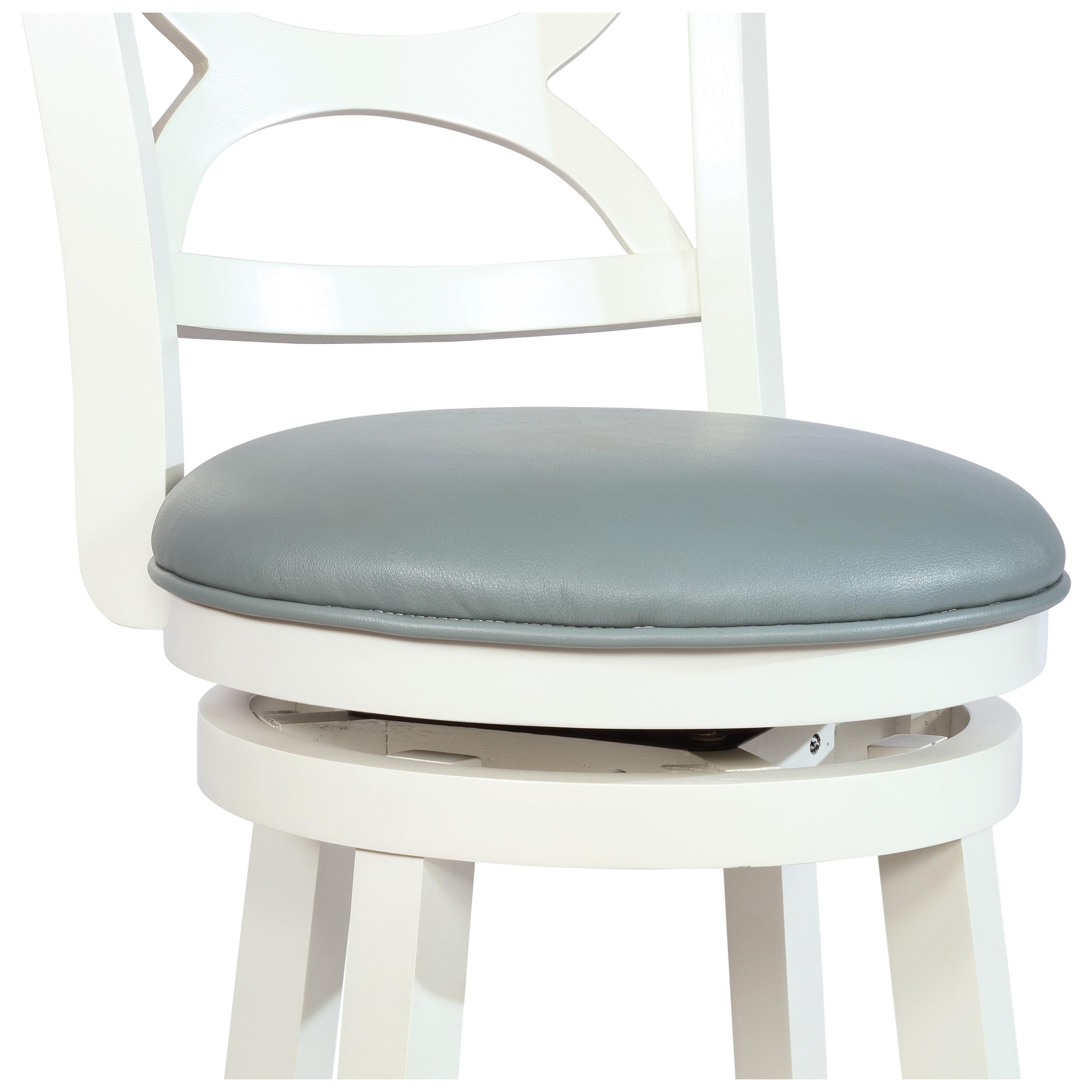 Powell Bar Stools P 17B1027CS Sawyer Cream Counter Stool Westrich